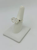 Clear Quartz Size 7 Rings Sterling Silver
