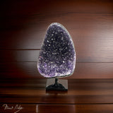 Amethyst Polished Cluster With Metal Base