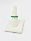 Sterling Silver Emerald Rings Size 8