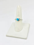 Turquoise Size - 9 Rings Sterling Silver