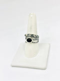 Black onyx Size 9 Rings Sterling Silver