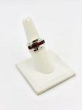 Garnet Size 8 Rings Sterling Silver