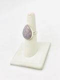 Sterling Silver Lepidolite Rings Size 7