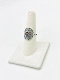 Garnet Size 8 Rings Sterling Silver