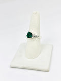 Sterling Silver Emerald Rings Size 9