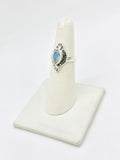 Sterling Silver Moonstone Rings Size 6