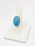 Sterling Silver Aquamarine Rings Size 9