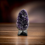 Amethyst Polished Cluster With Metal Base