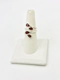 Sterling Silver Garnet Rings Size 7