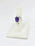 Amethyst Size 9 Rings Sterling Silver