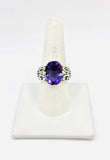 Amethyst Size 9 Rings Sterling Silver