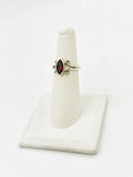 Sterling Silver Garnet Rings Size 7