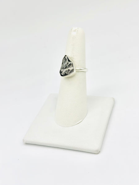 Sterling Silver Meteorite Rings Size 6