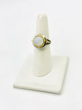 Rainbow moonstone Size 7 Rings Sterling Silver
