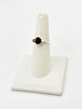 Sterling Silver Garnet Rings Size 7