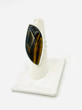 Tiger’s Eye Size-7 Rings Sterling Silver
