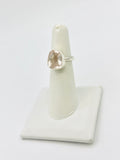 Sterling Silver Rose Quartz Rings Size 6