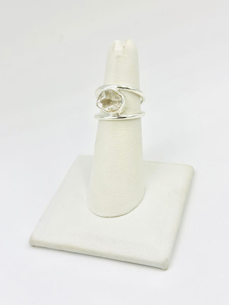 Sterling Silver Herkimer Rings Size 6