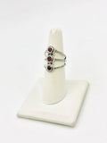 Sterling Silver Garnet Rings Size 7