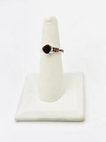 Sterling Silver Garnet Rings Size 7