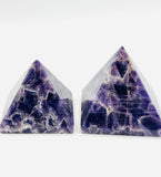 Chevron Amethyst Pyramids