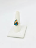Turquoise Size - 9 Rings Sterling Silver