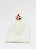 Garnet Size-6 Rings Sterling Silver