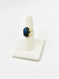 Sterling Silver Labradorite Rings Size 8