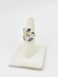 Sterling Silver Amethyst Rings Size 8