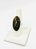 Sterling Silver Tiger Eye Rings Size 10