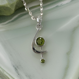 Peridot Pendant Sterling Silver