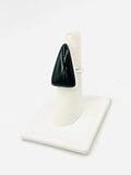 Black Onyx Size 7 Rings Sterling Silver