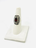 Garnet Size 8 Rings Sterling Silver