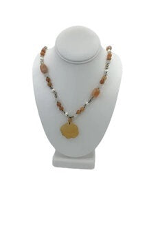 Rose Flower Pendant Necklace(20F01)