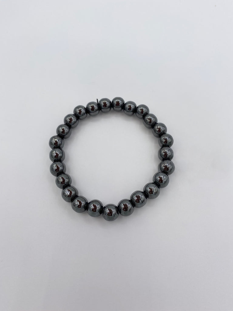 Round Hematite Bracelet (8 mm)
