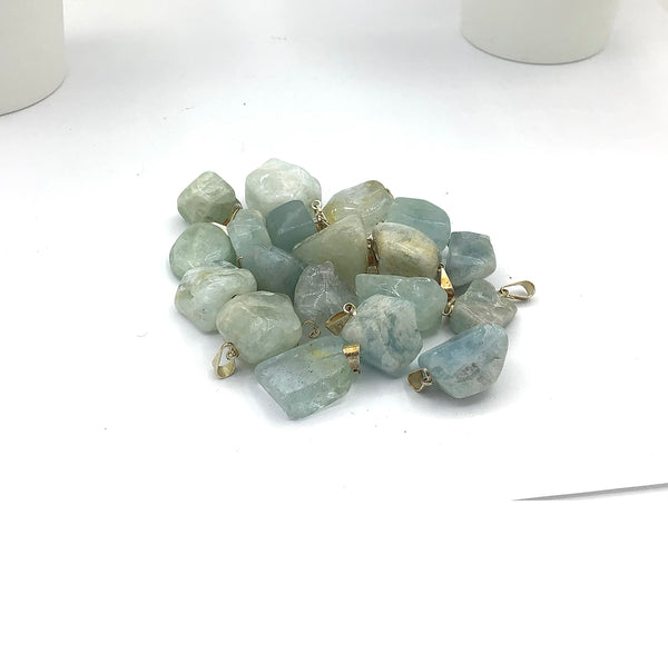 Amazonite Silver Cap Pendant