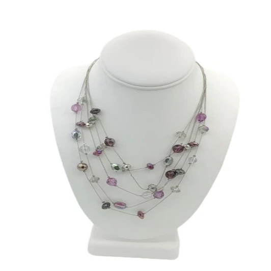 Amethyst Multi color beaded necklace