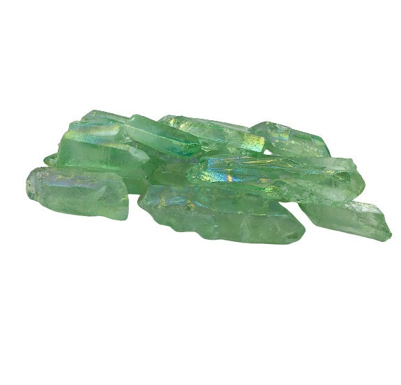 Aura Quartz Rough Point (Green)