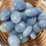 Blue Calcite pebbles