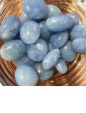 Blue Calcite pebbles