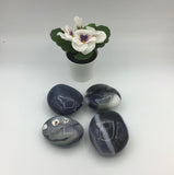 Blue Orca Agate Large Pebbles