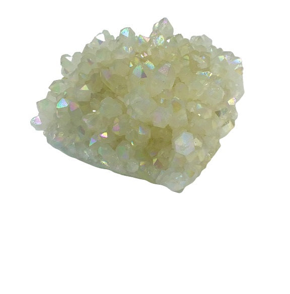 Crystal Cluster With Color- White