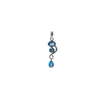 Designer Blue Topaz Pendant