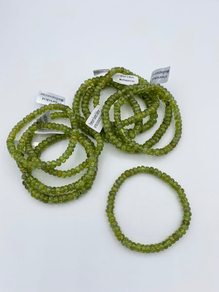 Premium Faceted Peridot Bracelet (Magdagascar)