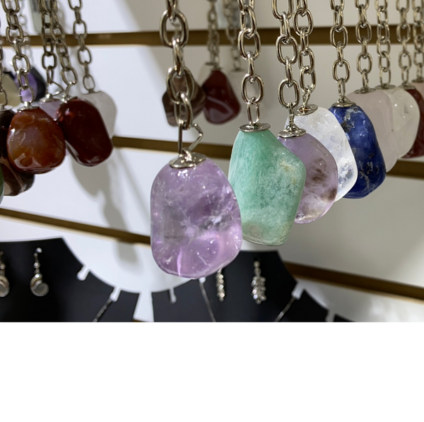 Mixed Gemstone Keychains
