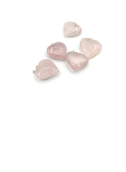 Rose Quartz Heart Pendant