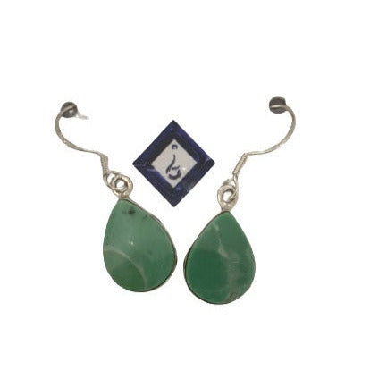 Sterling Silver Variscite Earring