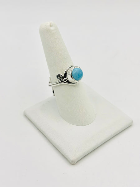 Larimar Size 10 Rings Sterling Silver