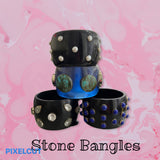Resin Bangle/Bracelet With Stone