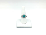 Turquoise Size - 9 Rings Sterling Silver